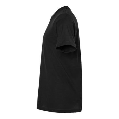 Tultex 202 custom short sleeve t-shirt in black, left side view