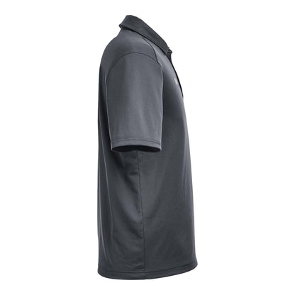 Under Armour 1370399 custom polo in cs grey light heather and white, right side view