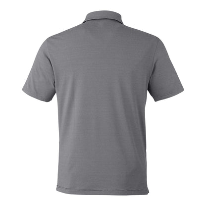 Under Armour 1389853 custom polo in black and white, back view