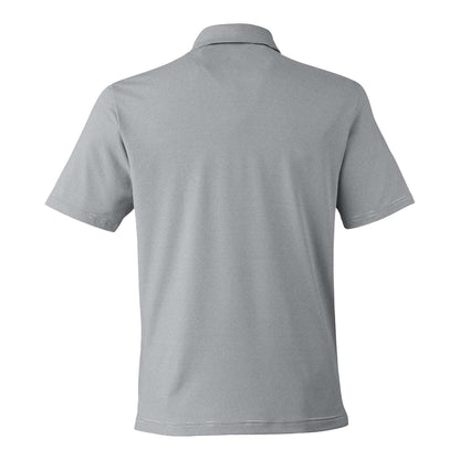 Under Armour 1389853 custom polo in mod grey and white, back view