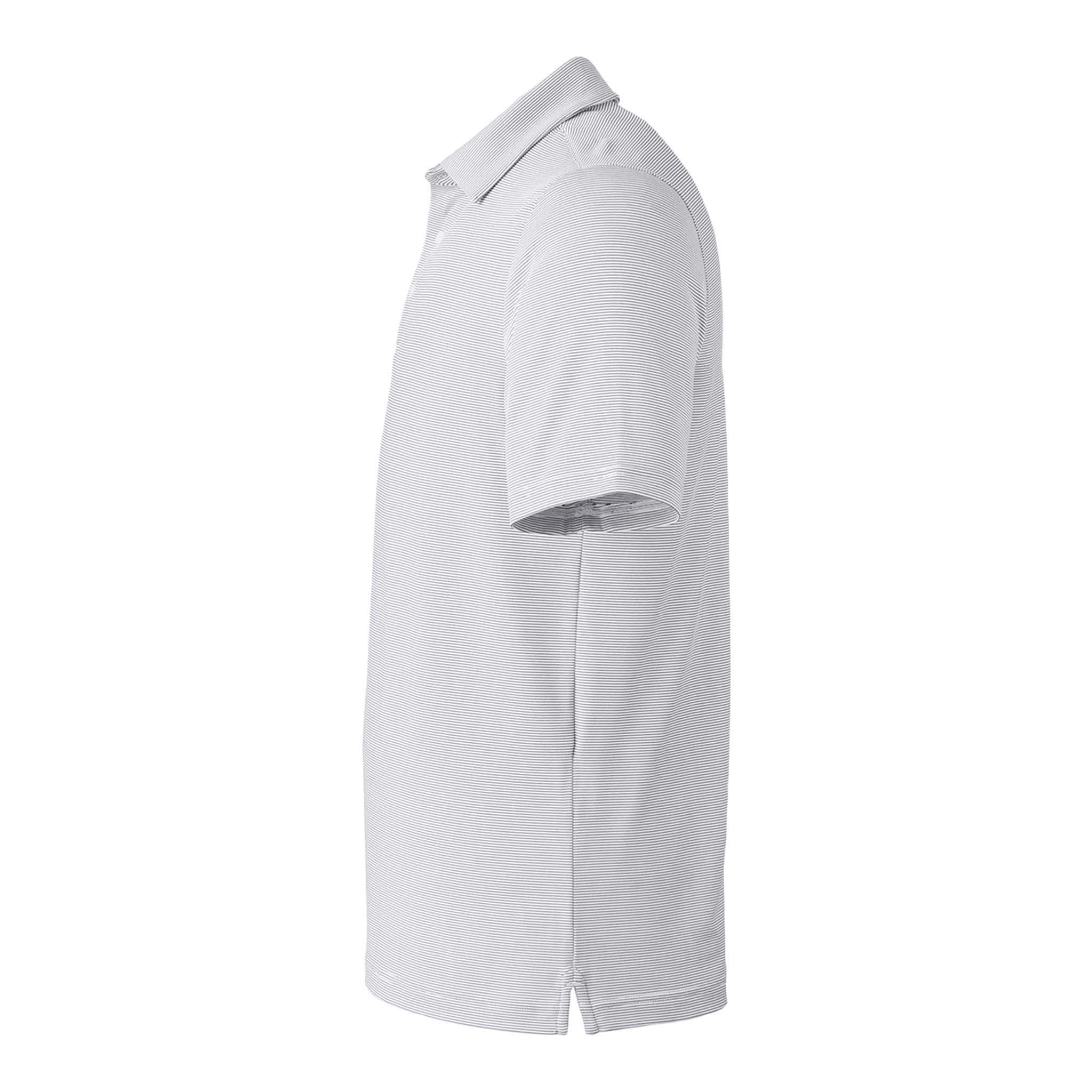 Under Armour 1389853 custom polo in white and black, left side view