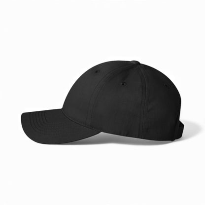 Left side view of Valucap 2260 custom hat in black