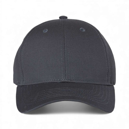 Front view of Valucap 2260 custom hat in dark grey