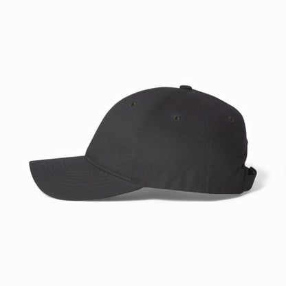 Left side view of Valucap 2260 custom hat in dark grey