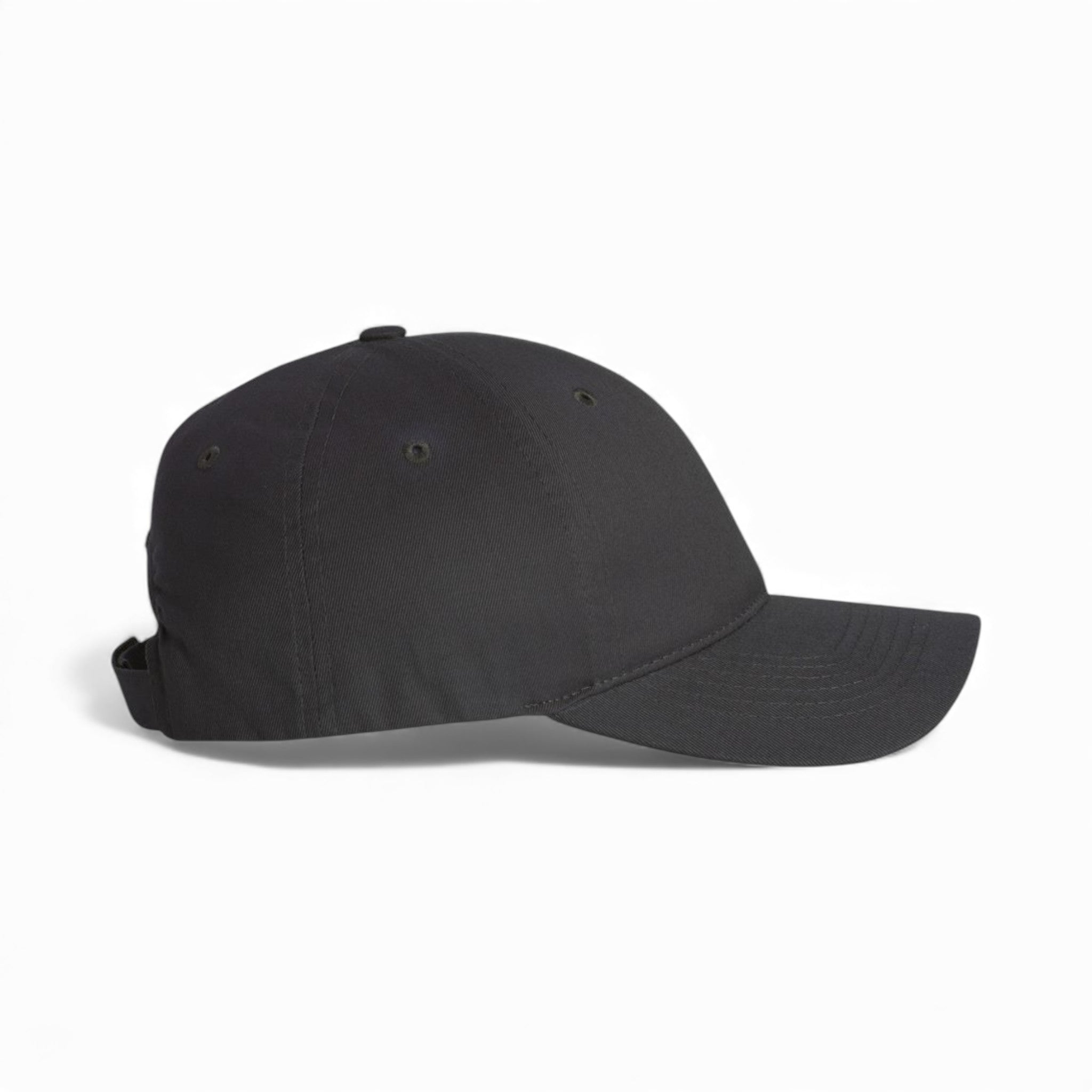Right side view of Valucap 2260 custom hat in dark grey