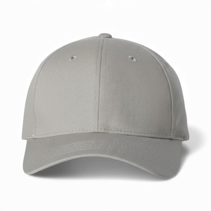 Front view of Valucap 2260 custom hat in grey