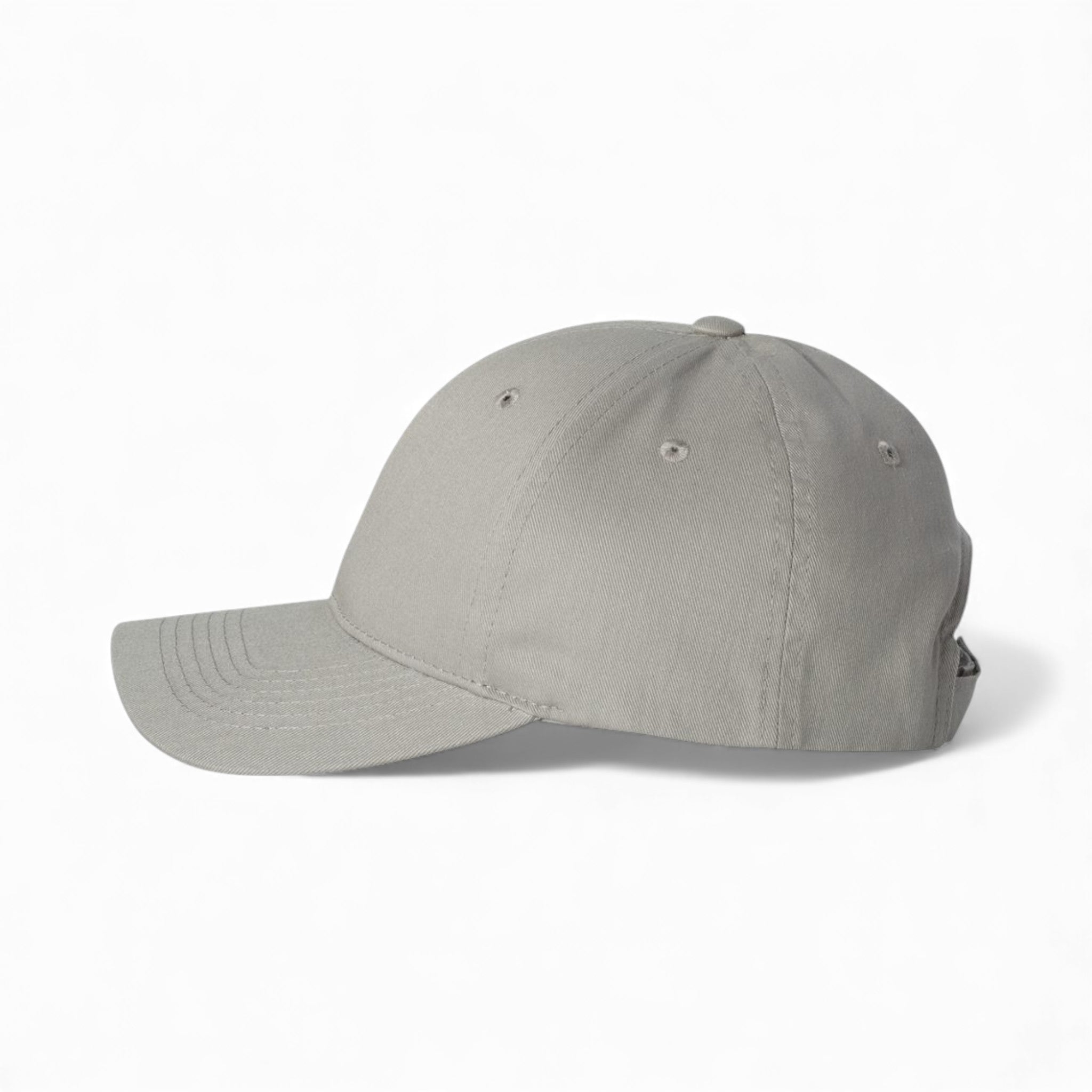 Left side view of Valucap 2260 custom hat in grey