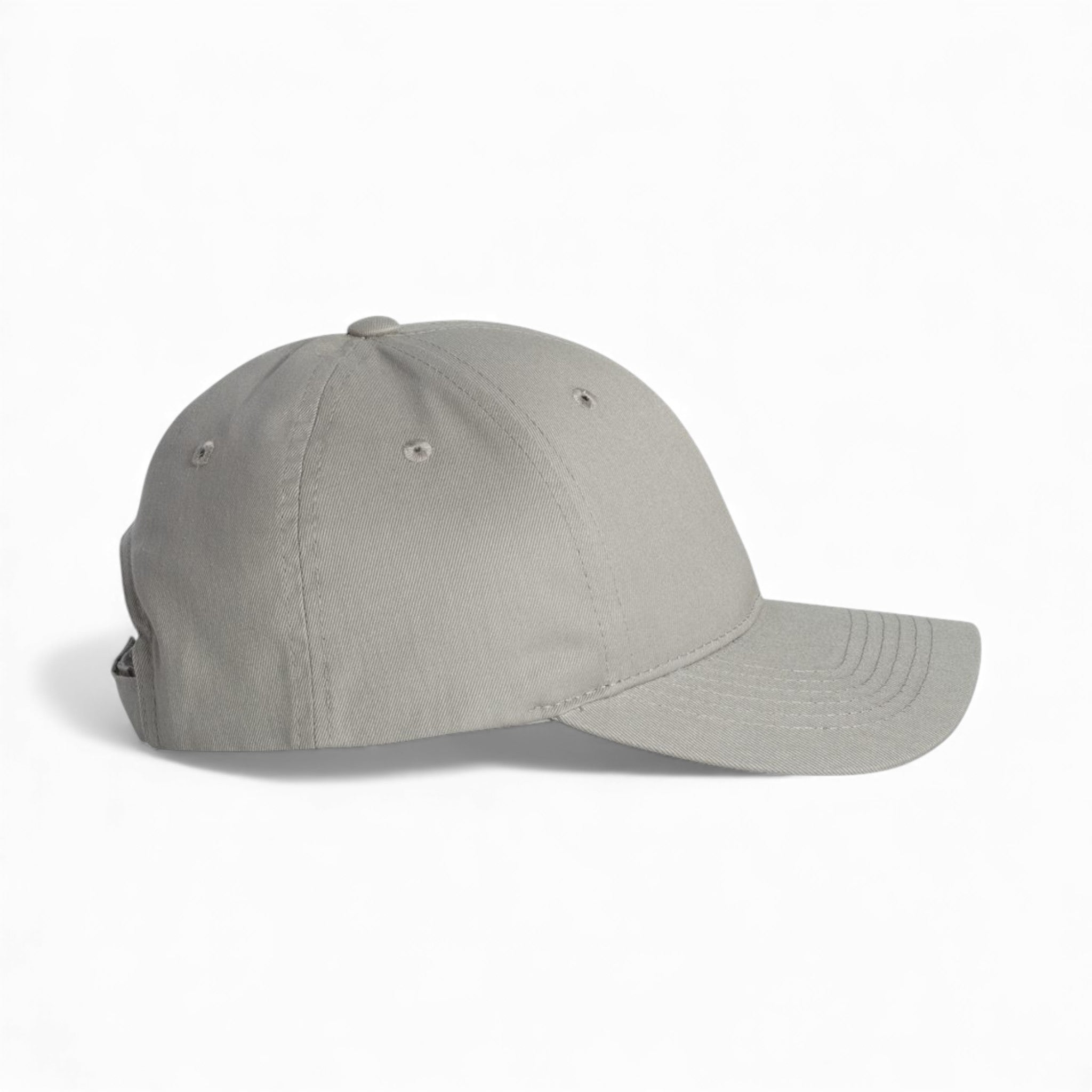 Right side view of Valucap 2260 custom hat in grey