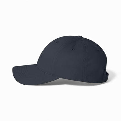 Left side view of Valucap 2260 custom hat in navy
