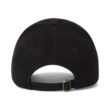 Back view of Valucap AH35 custom hat in black