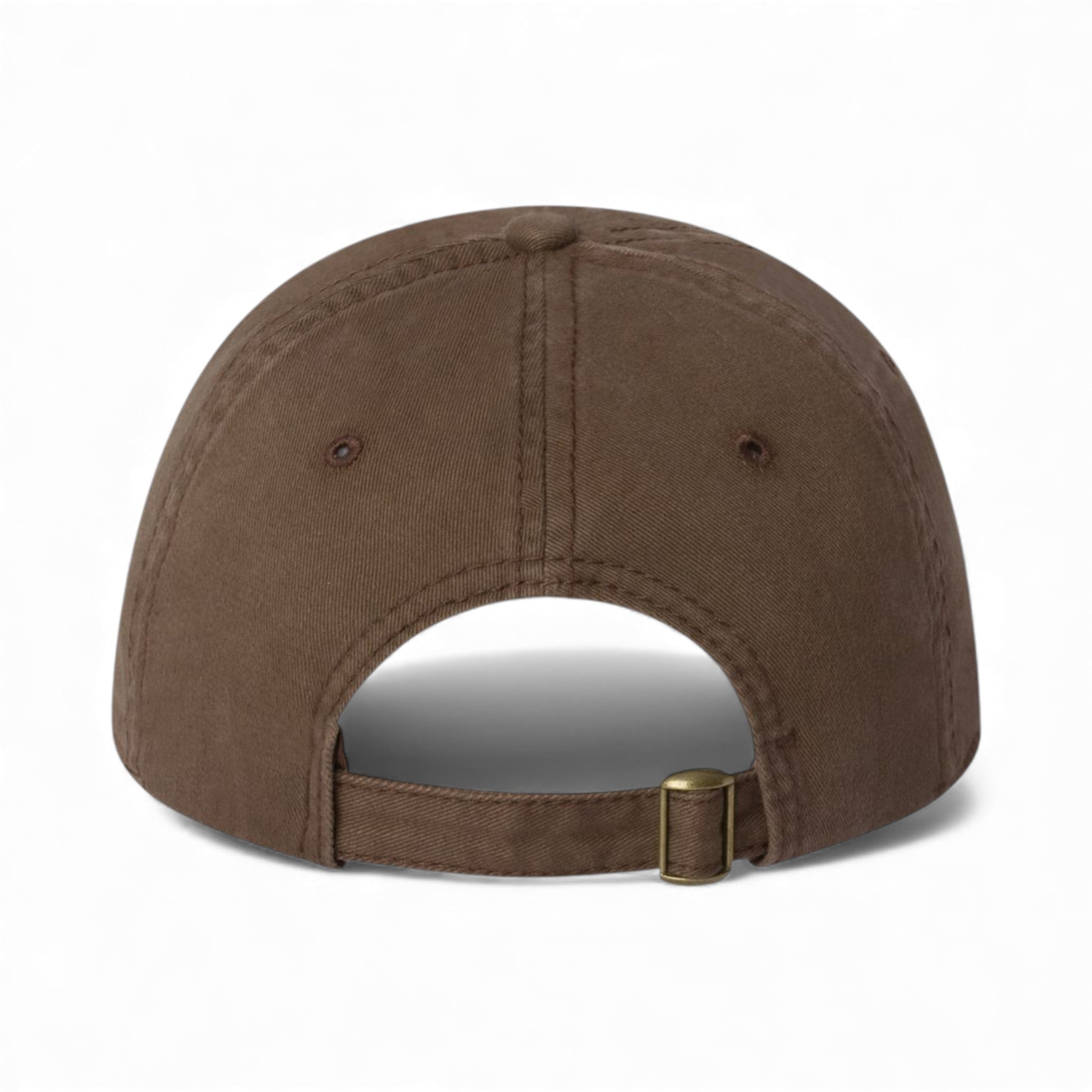 Back view of Valucap AH35 custom hat in brown