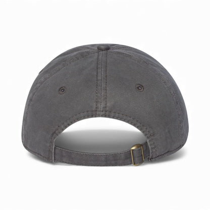 Back view of Valucap AH35 custom hat in charcoal