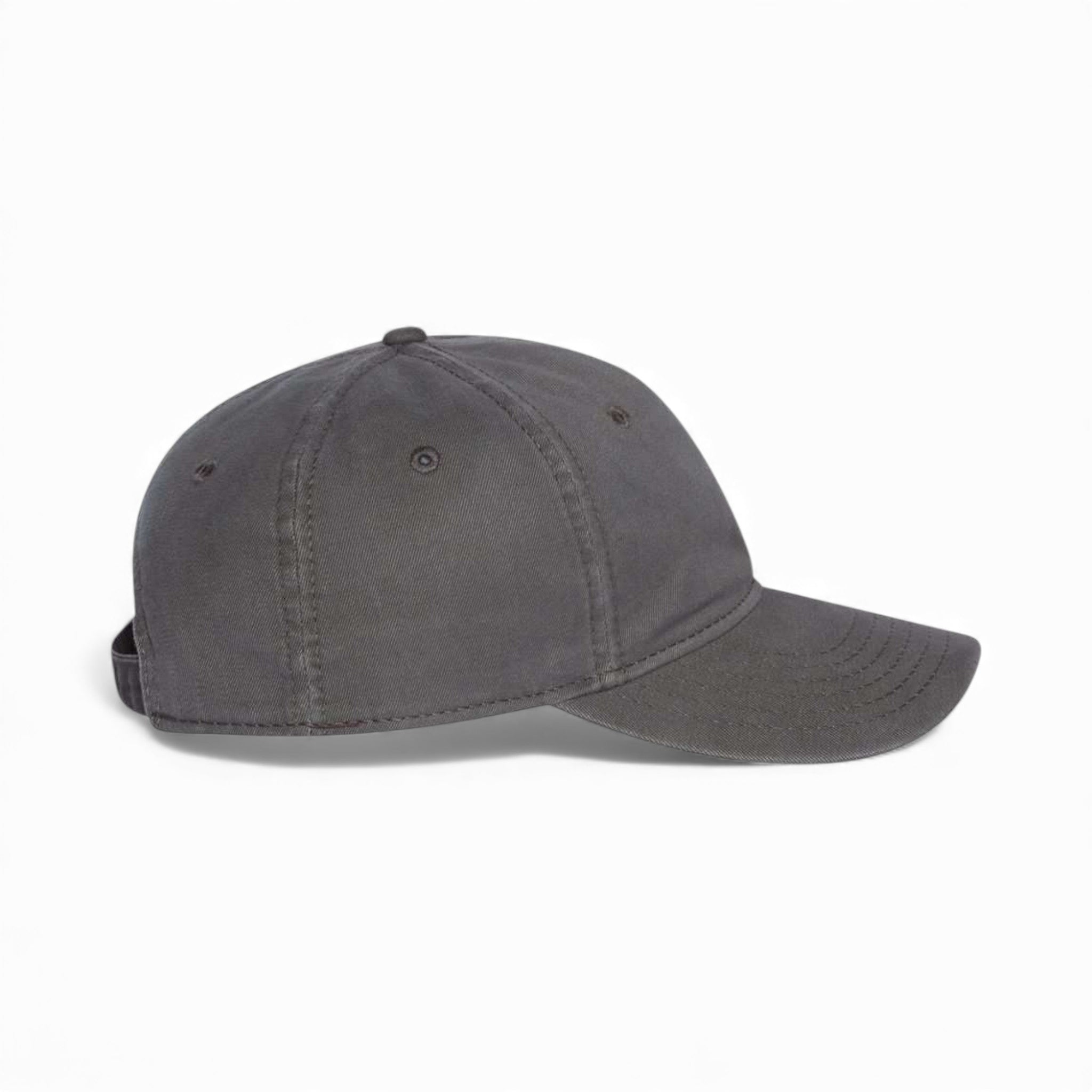 Right side view of Valucap AH35 custom hat in charcoal