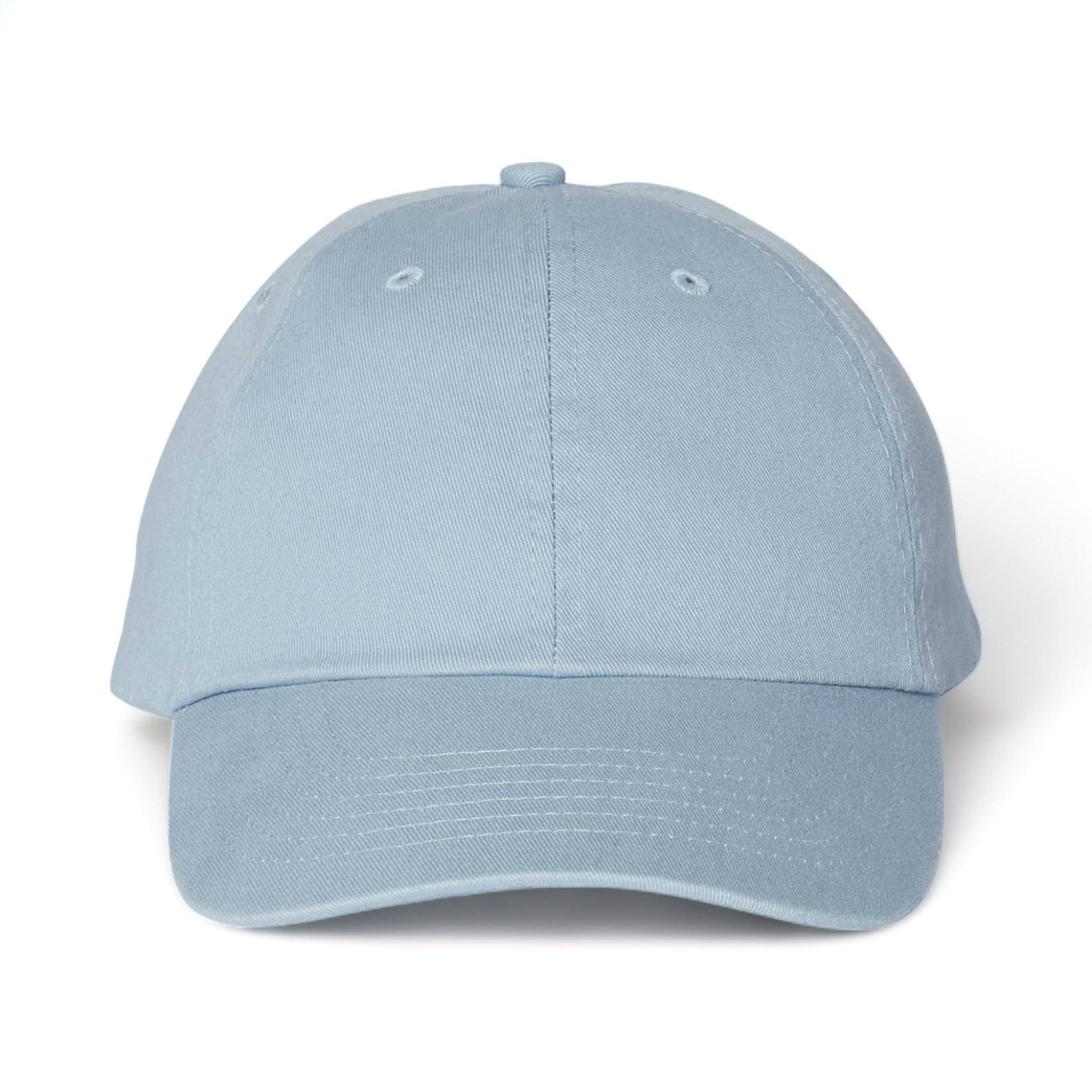Front view of Valucap VC300A custom hat in baby blue