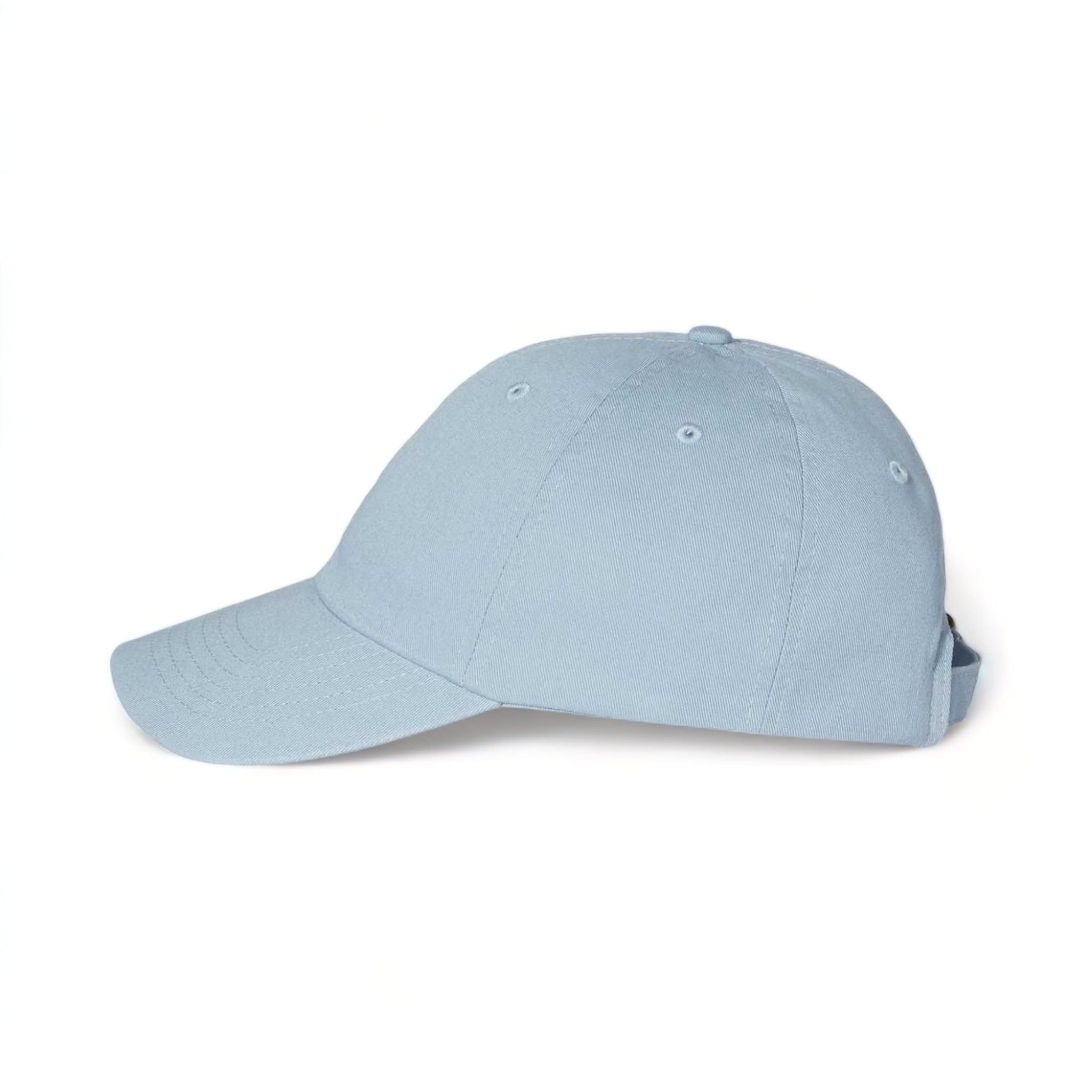 Side view of Valucap VC300A custom hat in baby blue