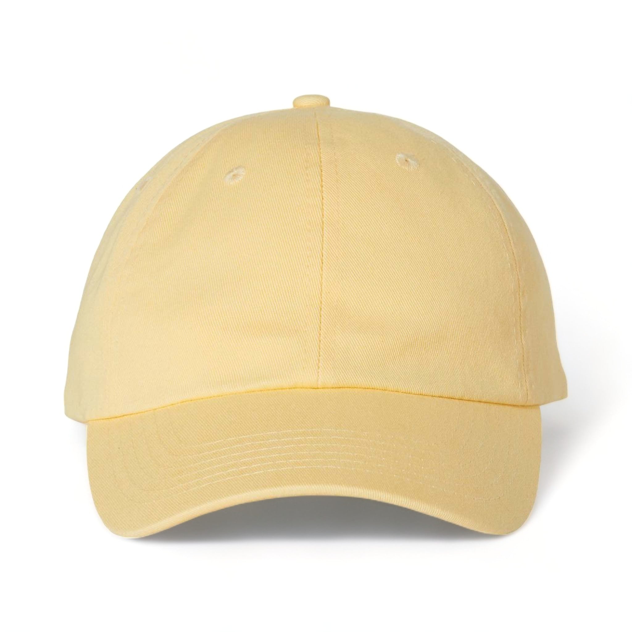 Front view of Valucap VC300A custom hat in butter