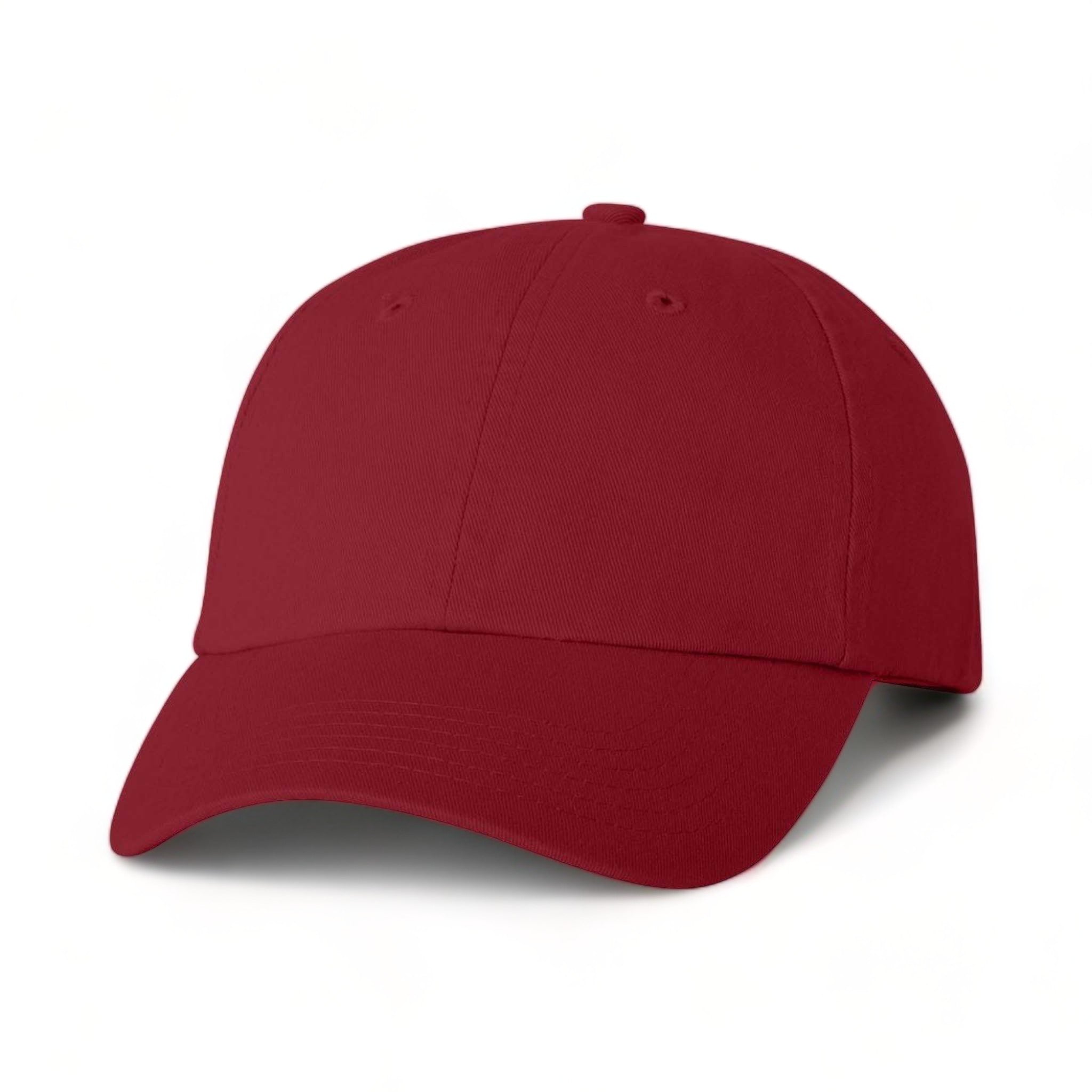 Front view of Valucap VC300A custom hat in cardinal