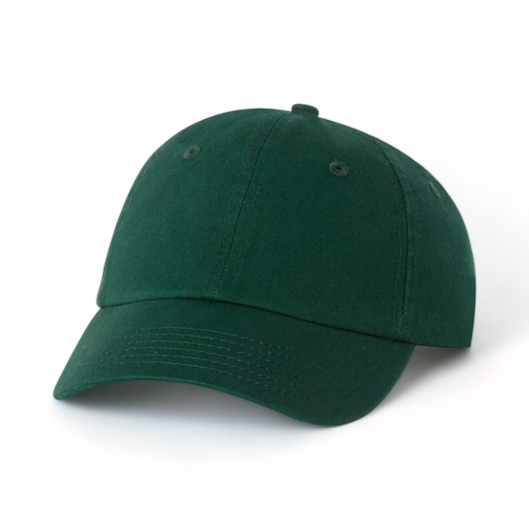 Front view of Valucap VC300A custom hat in forest green