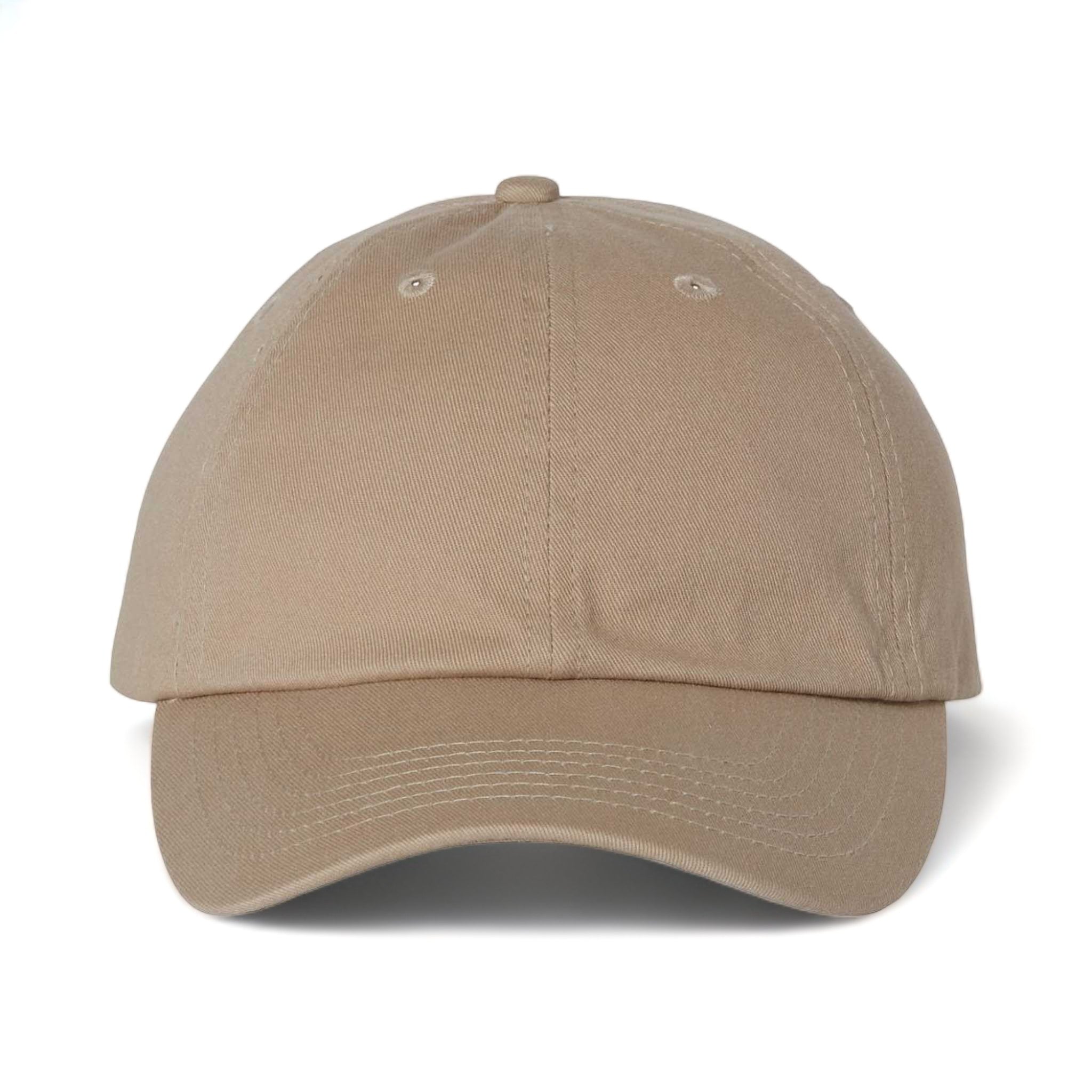 Front view of Valucap VC300A custom hat in khaki