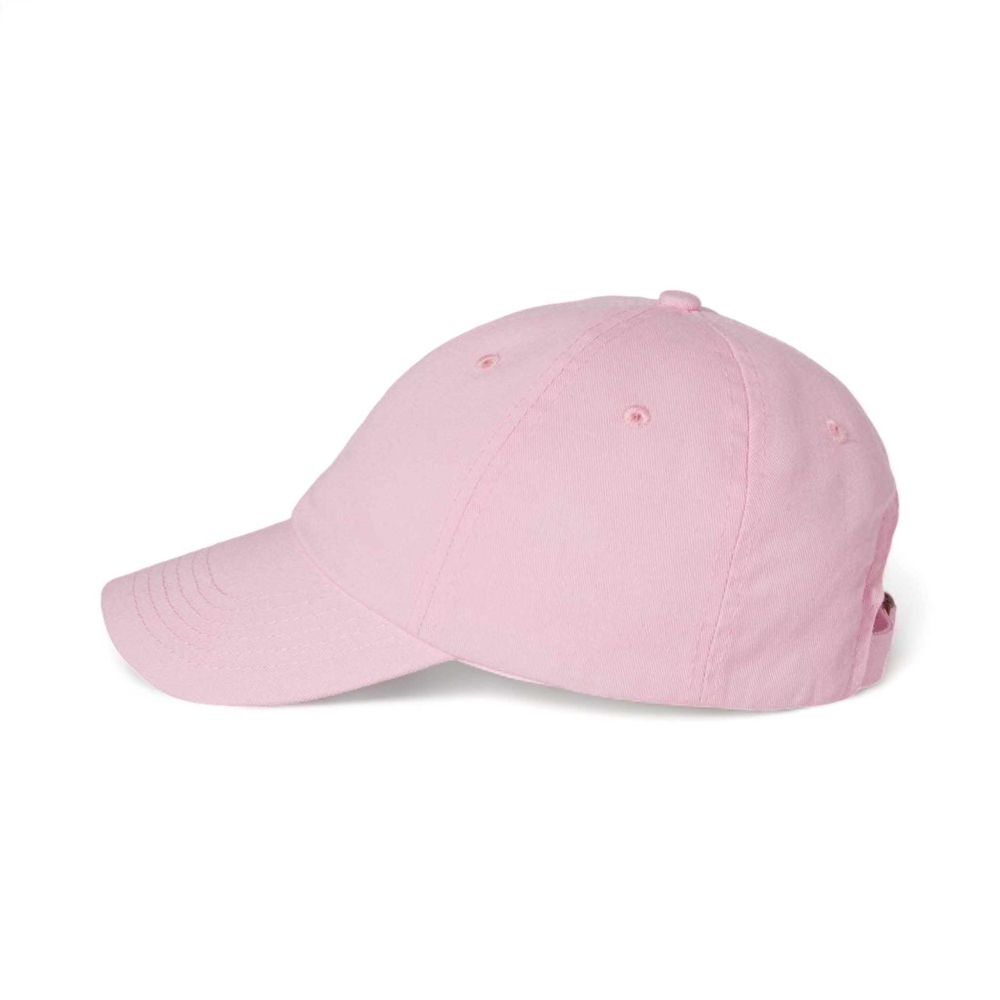 Side view of Valucap VC300A custom hat in light pink