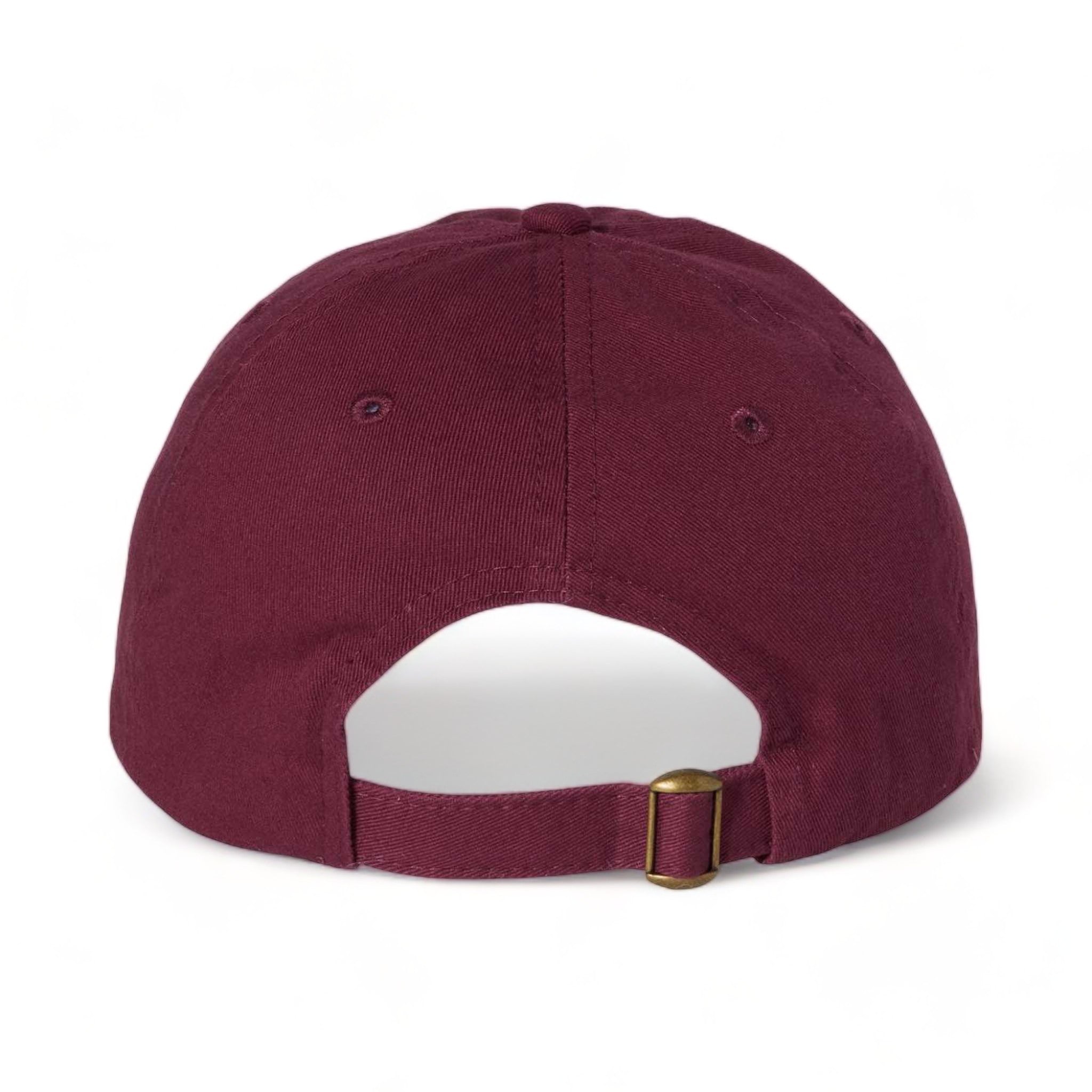 Back view of Valucap VC300A custom hat in maroon