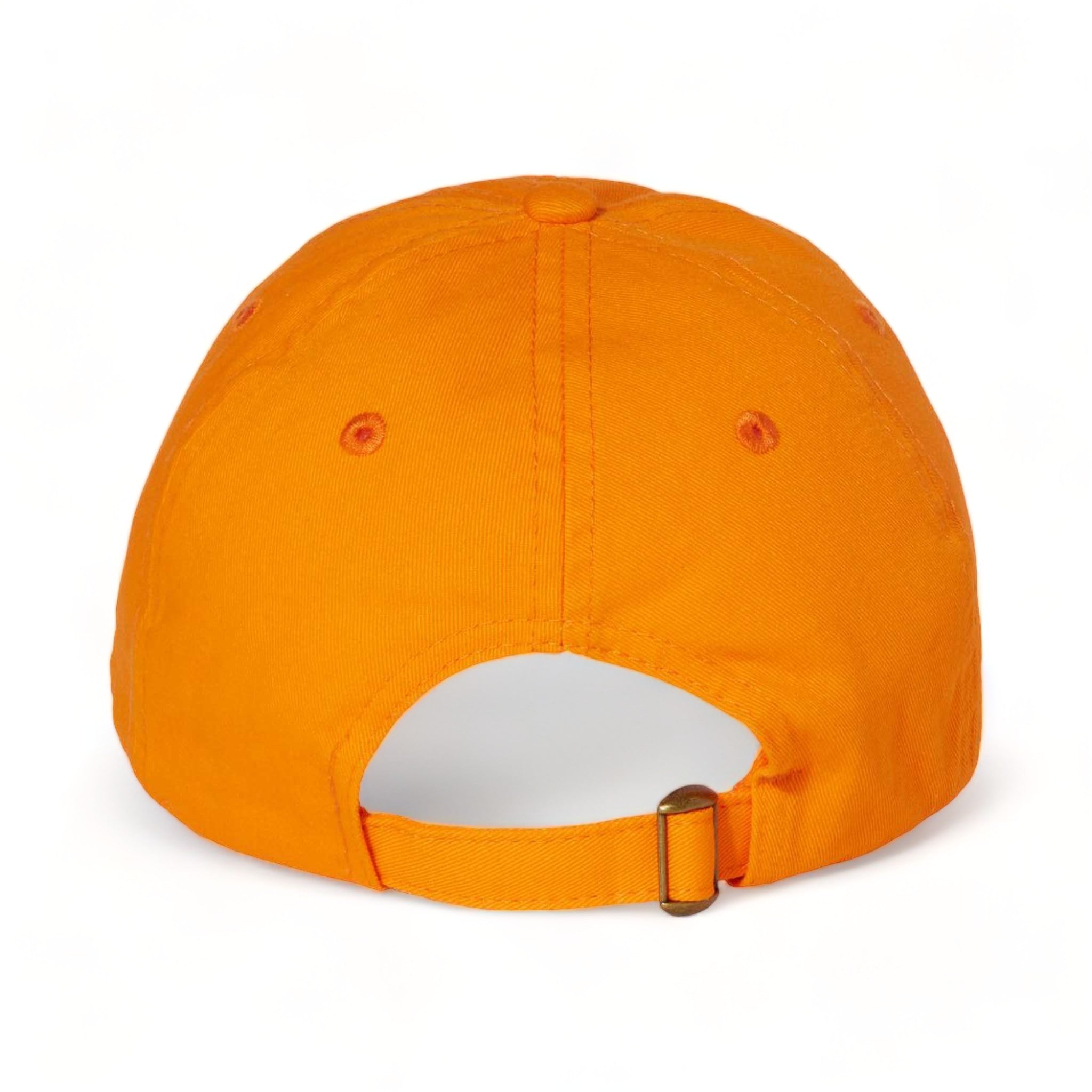 Back view of Valucap VC300A custom hat in neon orange