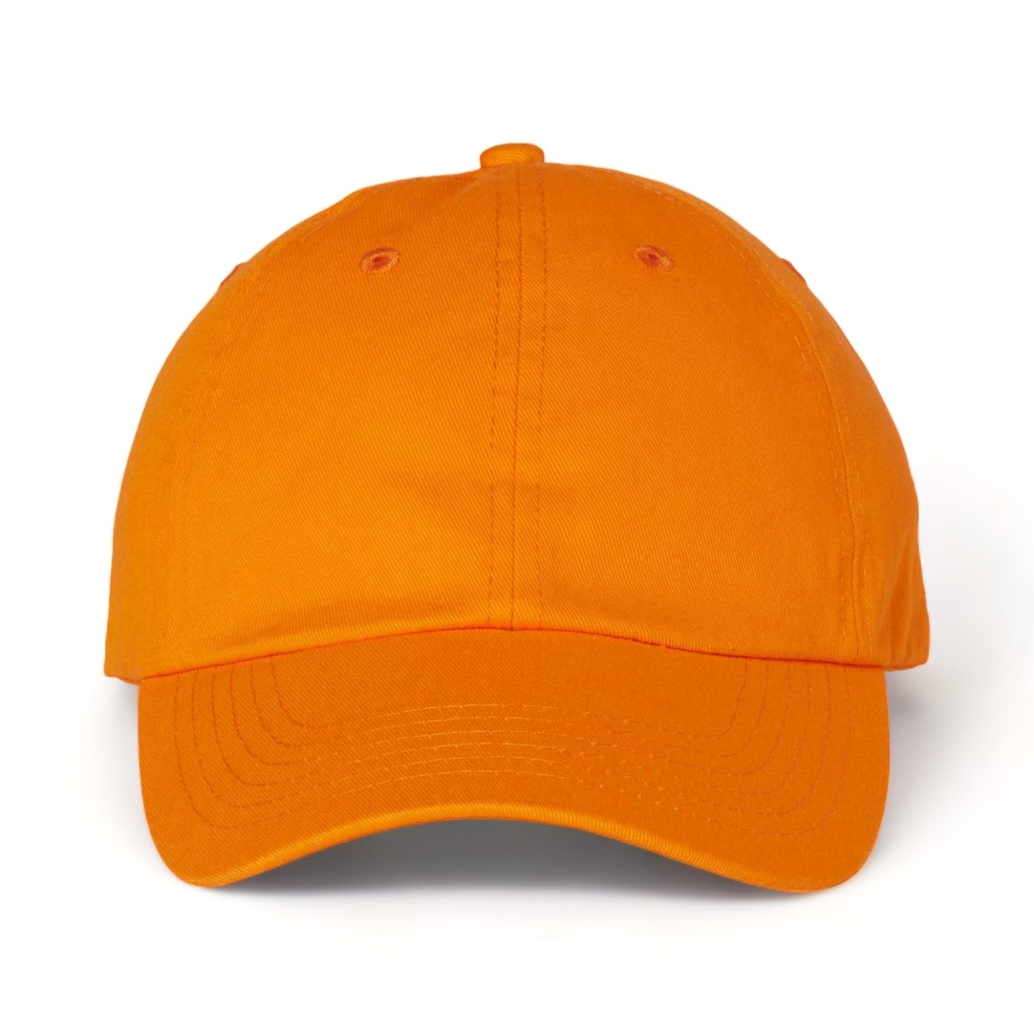 Front view of Valucap VC300A custom hat in neon orange