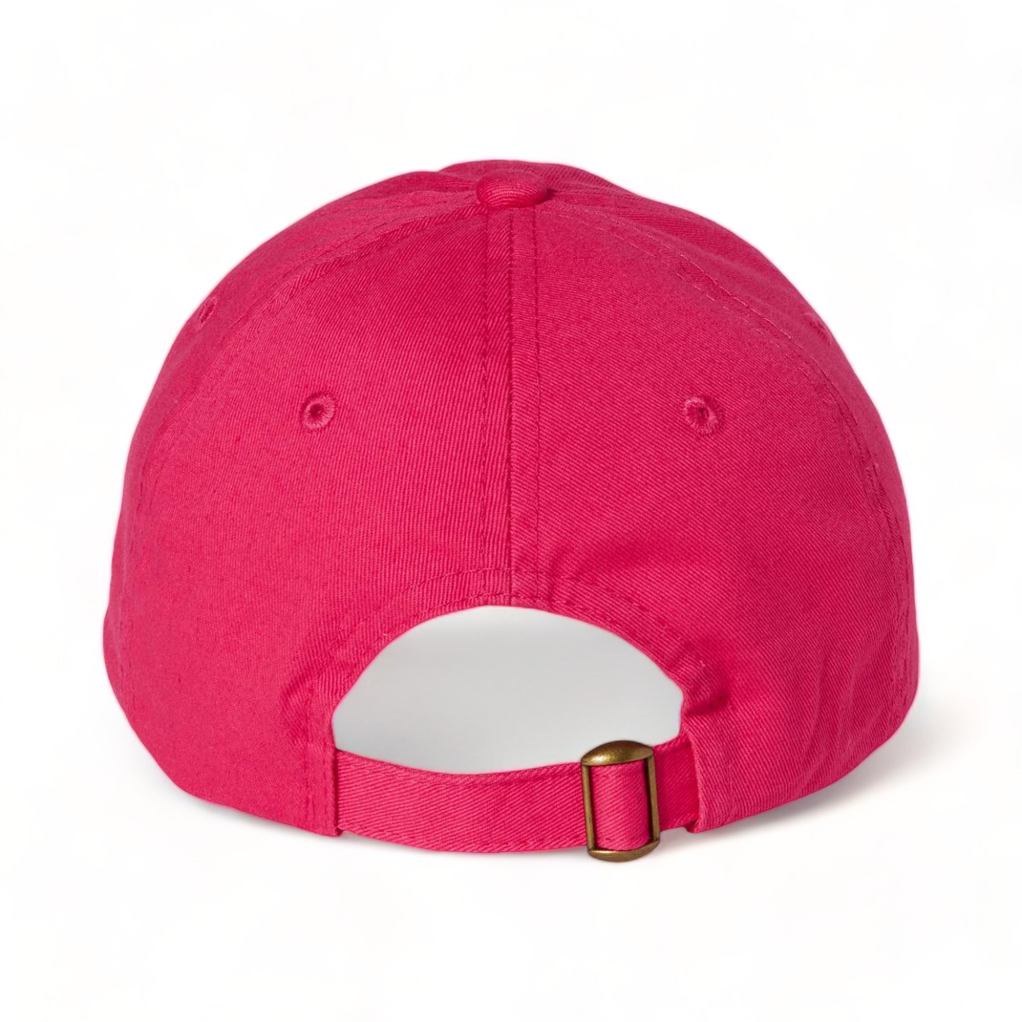 Back view of Valucap VC300A custom hat in neon pink