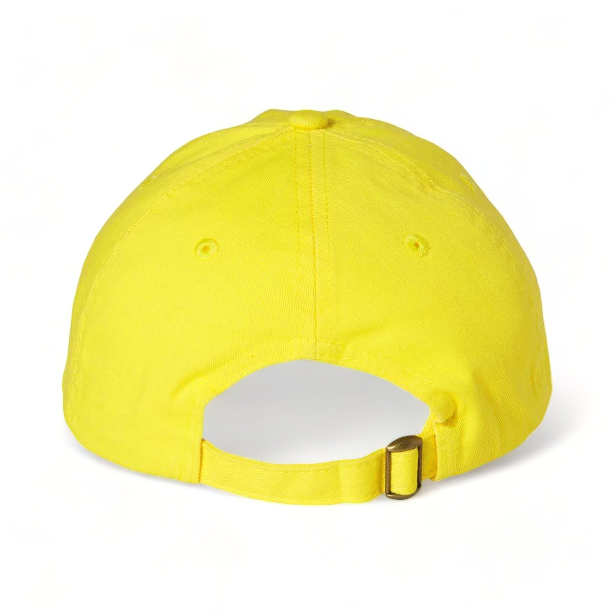 Back view of Valucap VC300A custom hat in neon yellow
