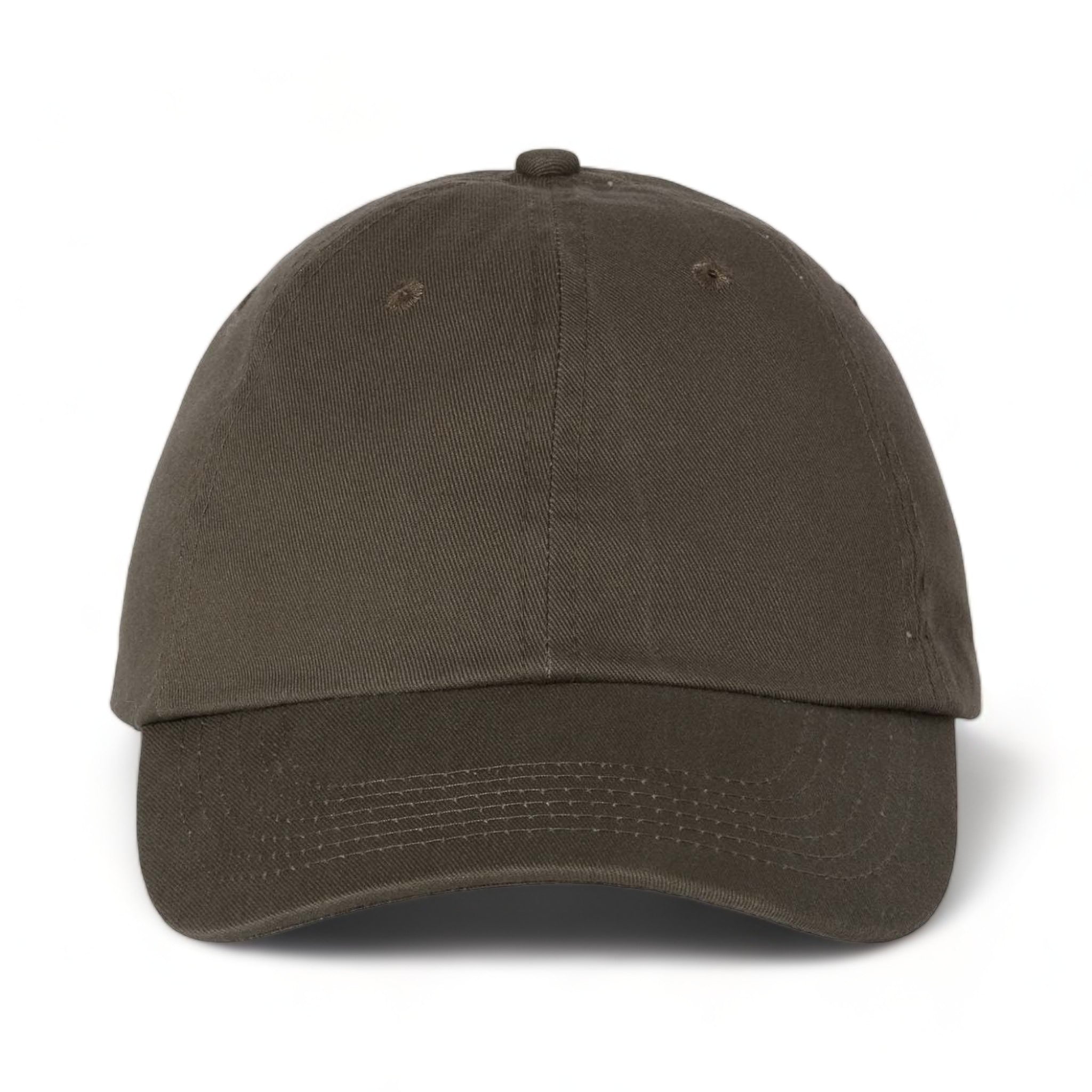 Front view of Valucap VC300A custom hat in olive