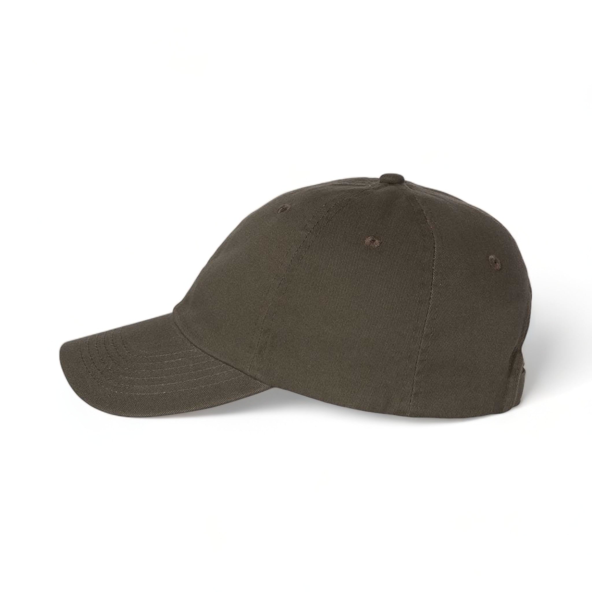 Side view of Valucap VC300A custom hat in olive