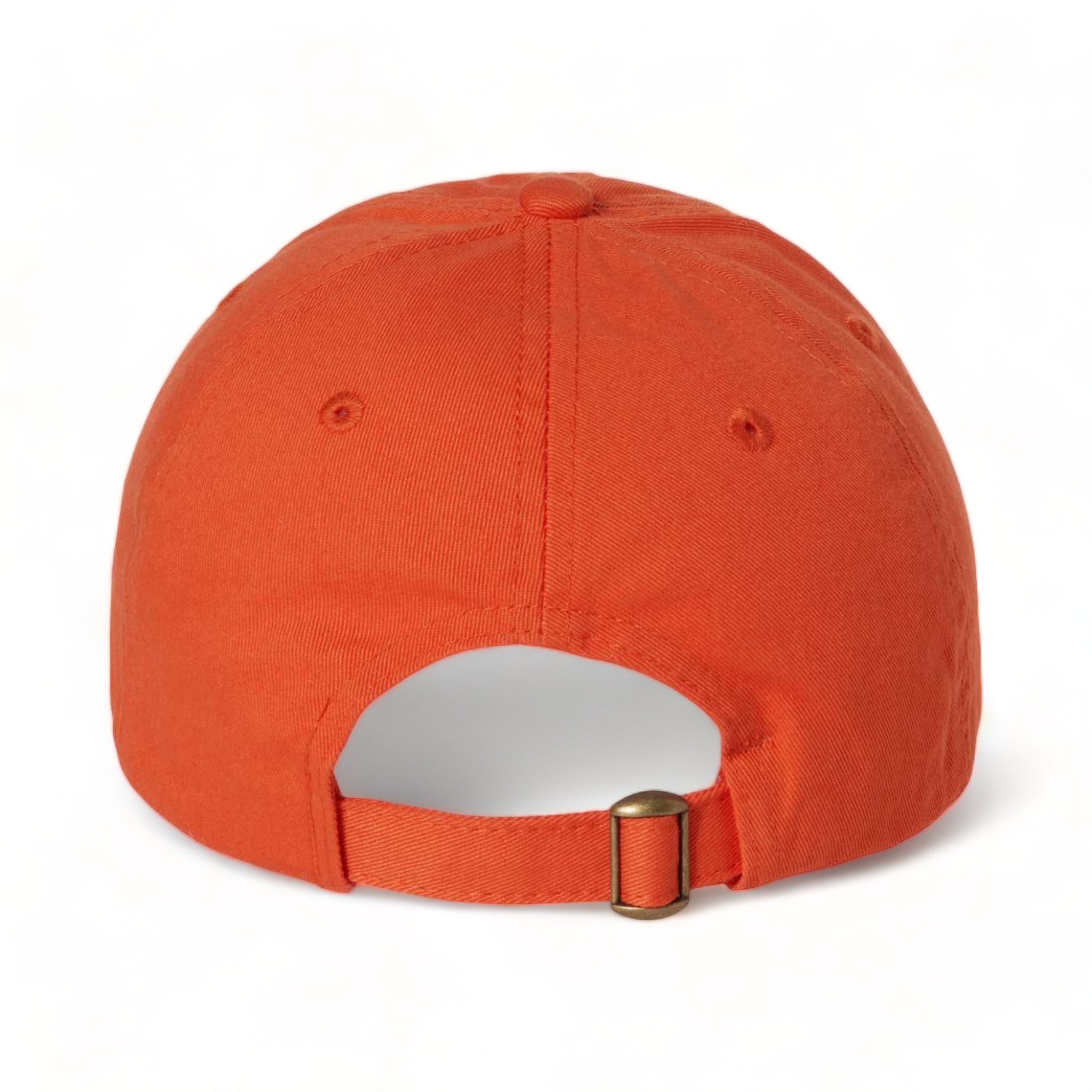Back view of Valucap VC300A custom hat in orange