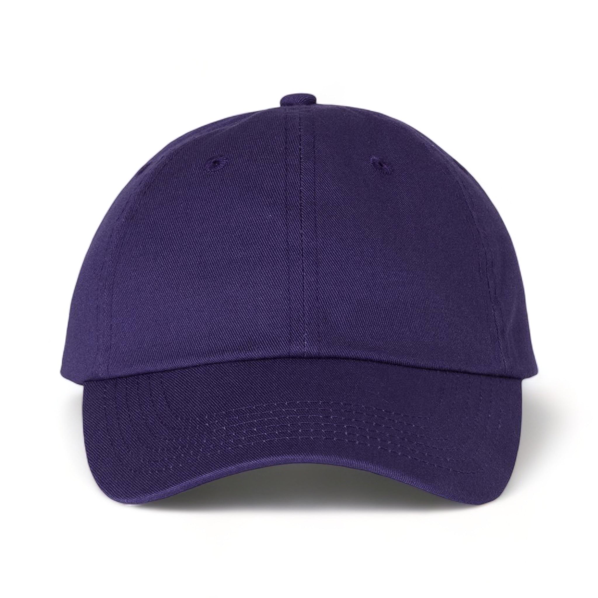 Front view of Valucap VC300A custom hat in purple