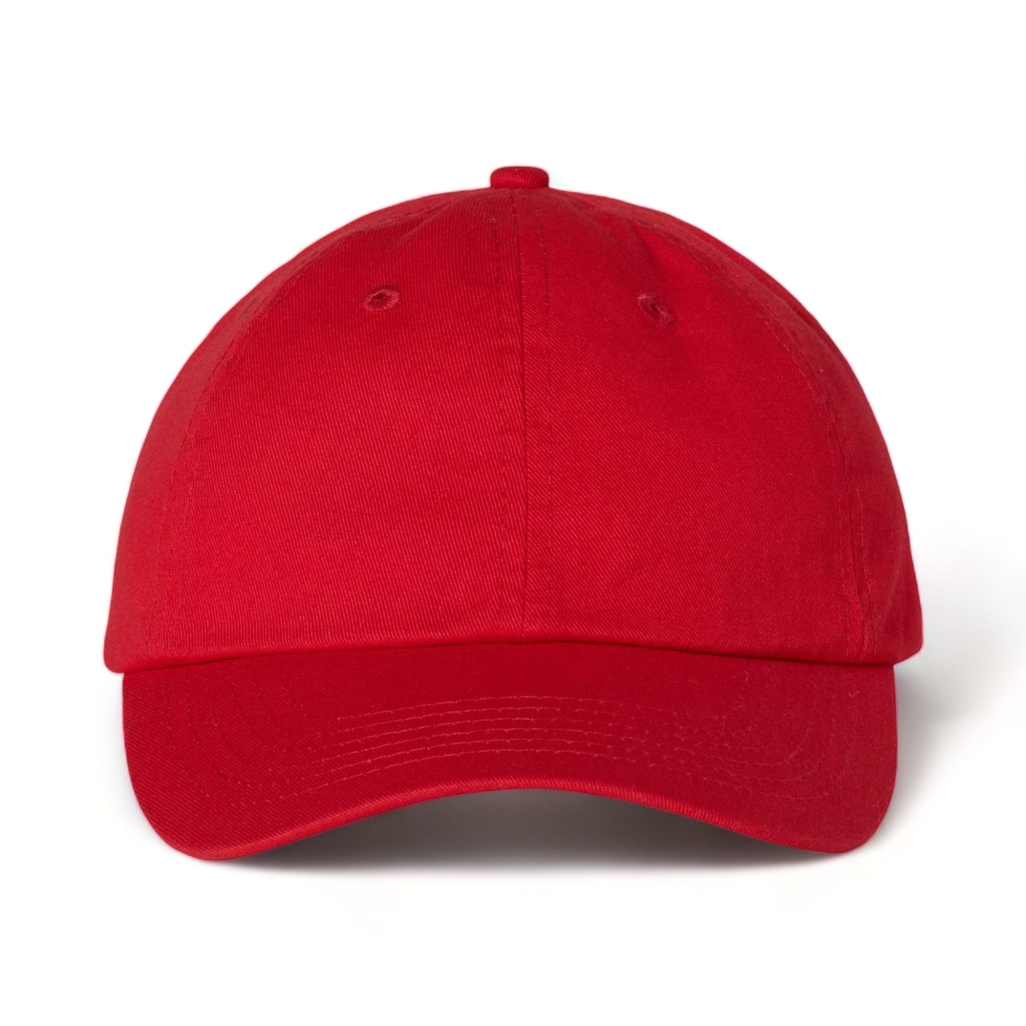 Front view of Valucap VC300A custom hat in red