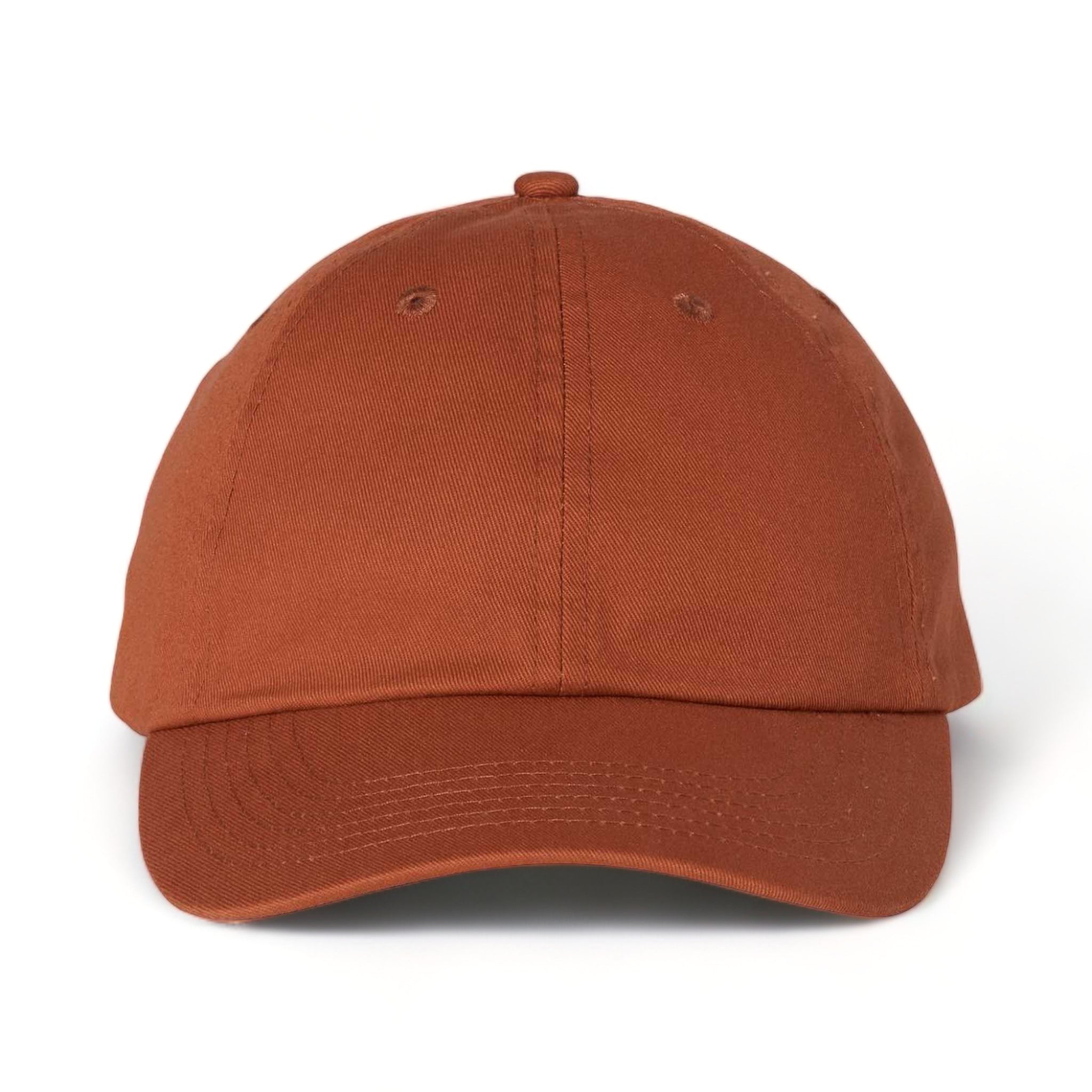 Front view of Valucap VC300A custom hat in texas orange