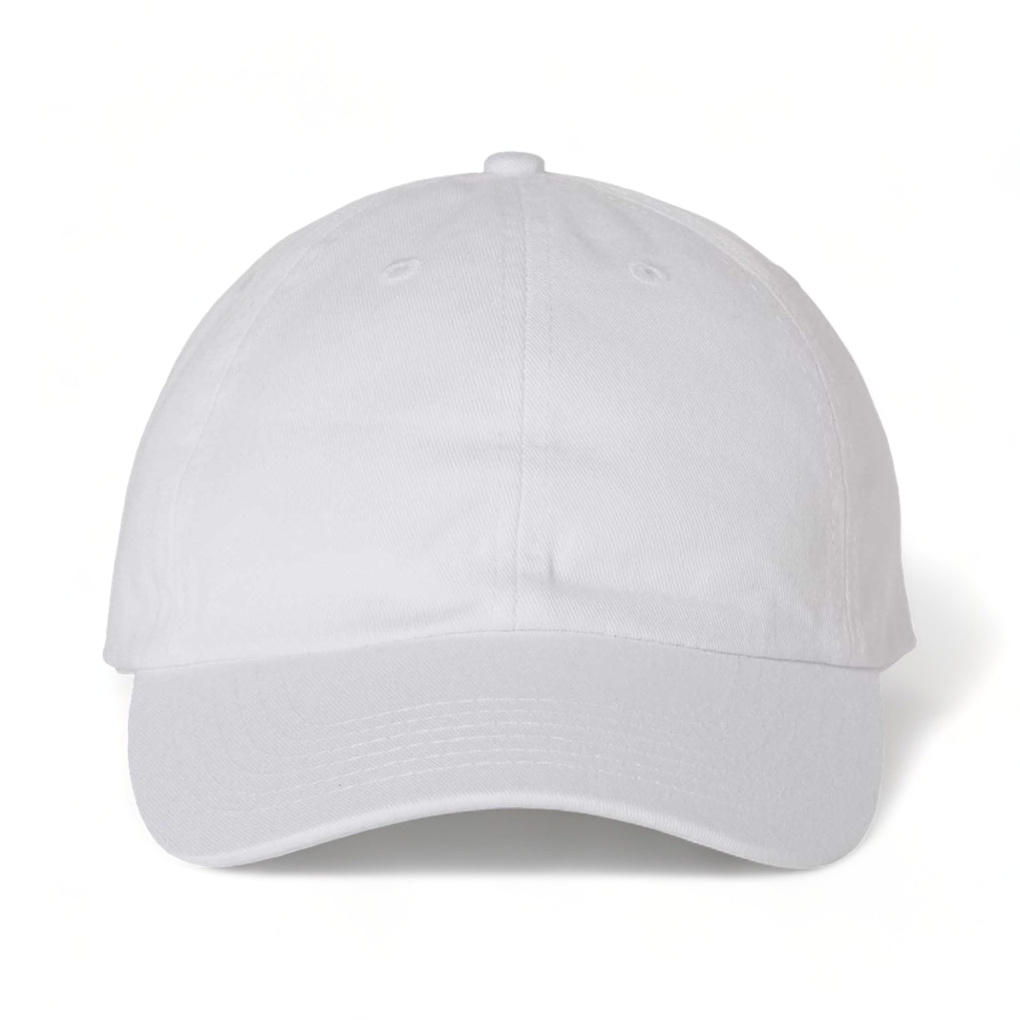 Front view of Valucap VC300A custom hat in white