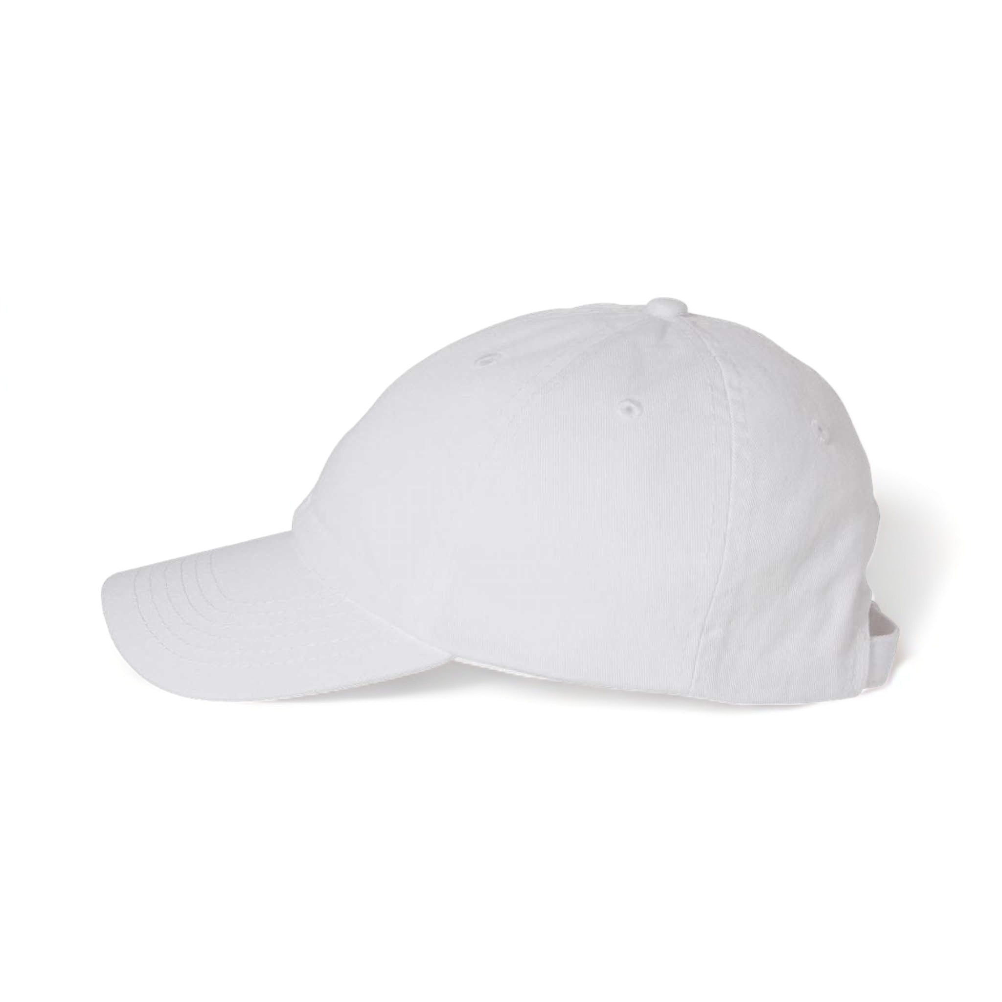 Side view of Valucap VC300A custom hat in white