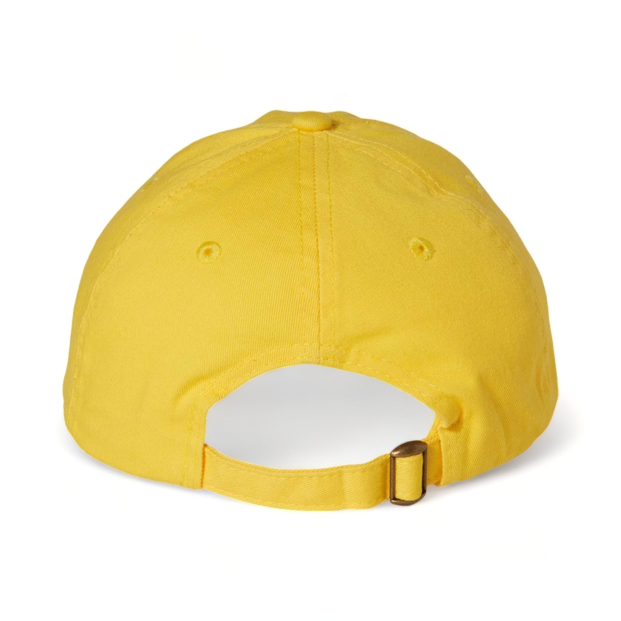 Back view of Valucap VC300A custom hat in yellow