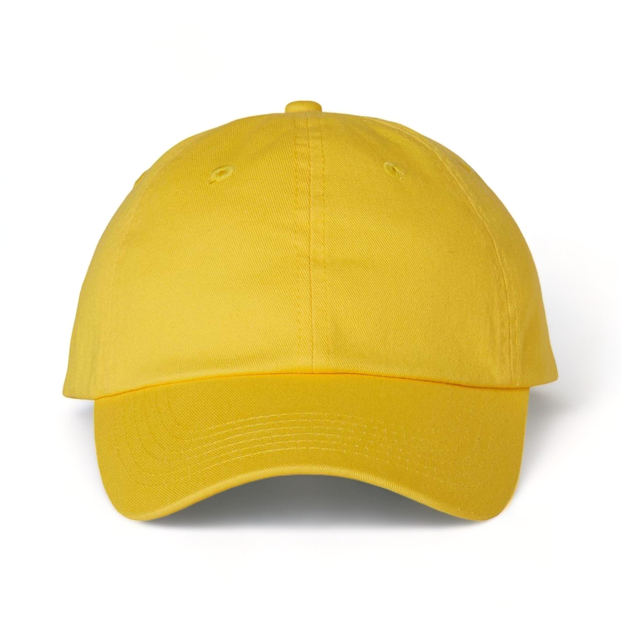 Front view of Valucap VC300A custom hat in yellow