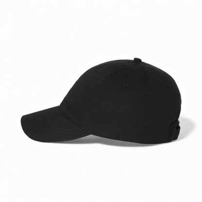 Left side view of Valucap VC300A custom hat in black