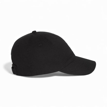 Right side view of Valucap VC300A custom hat in black