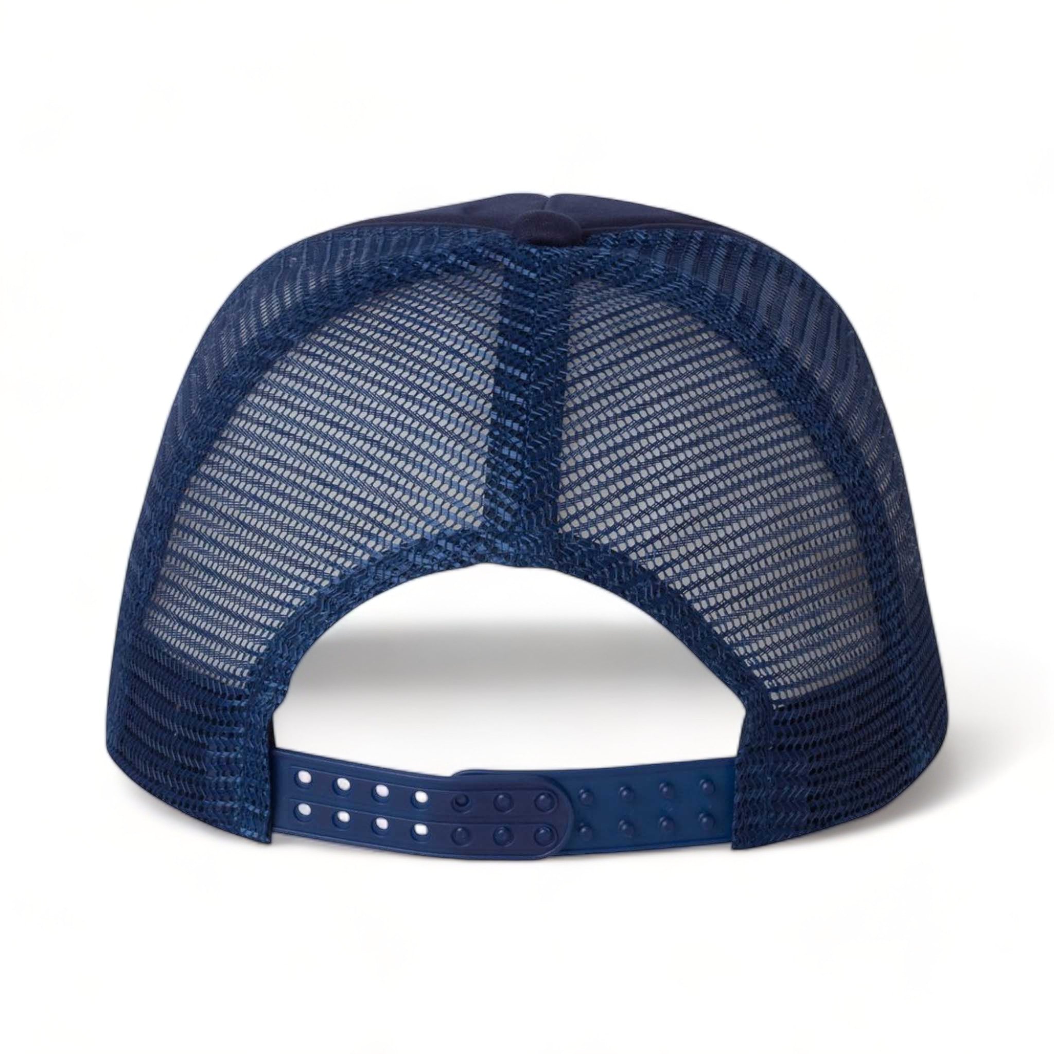 Back view of Valucap VC700 custom hat in navy and navy
