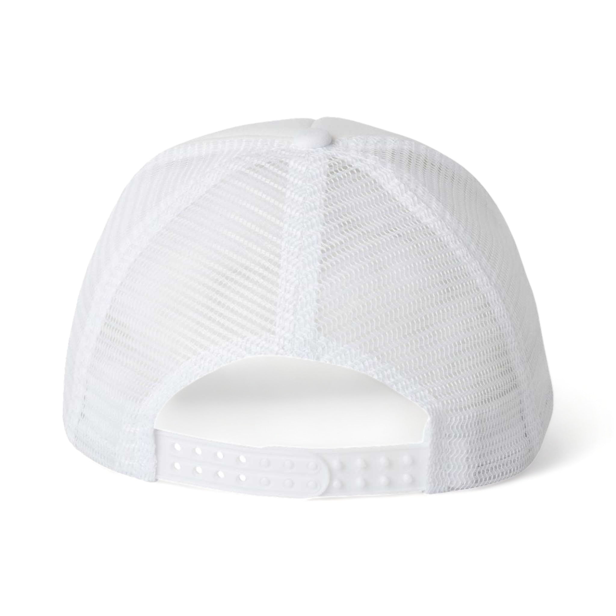 Back view of Valucap VC700 custom hat in white and white