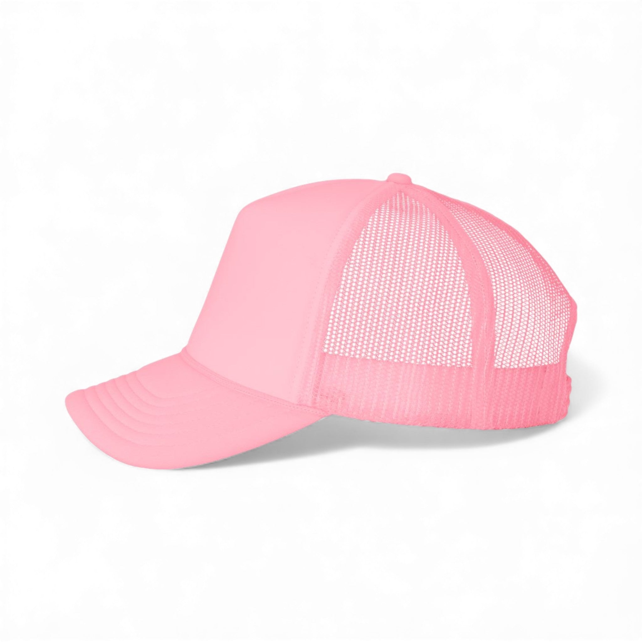 Left side view of Valucap VC700 custom hat in pink