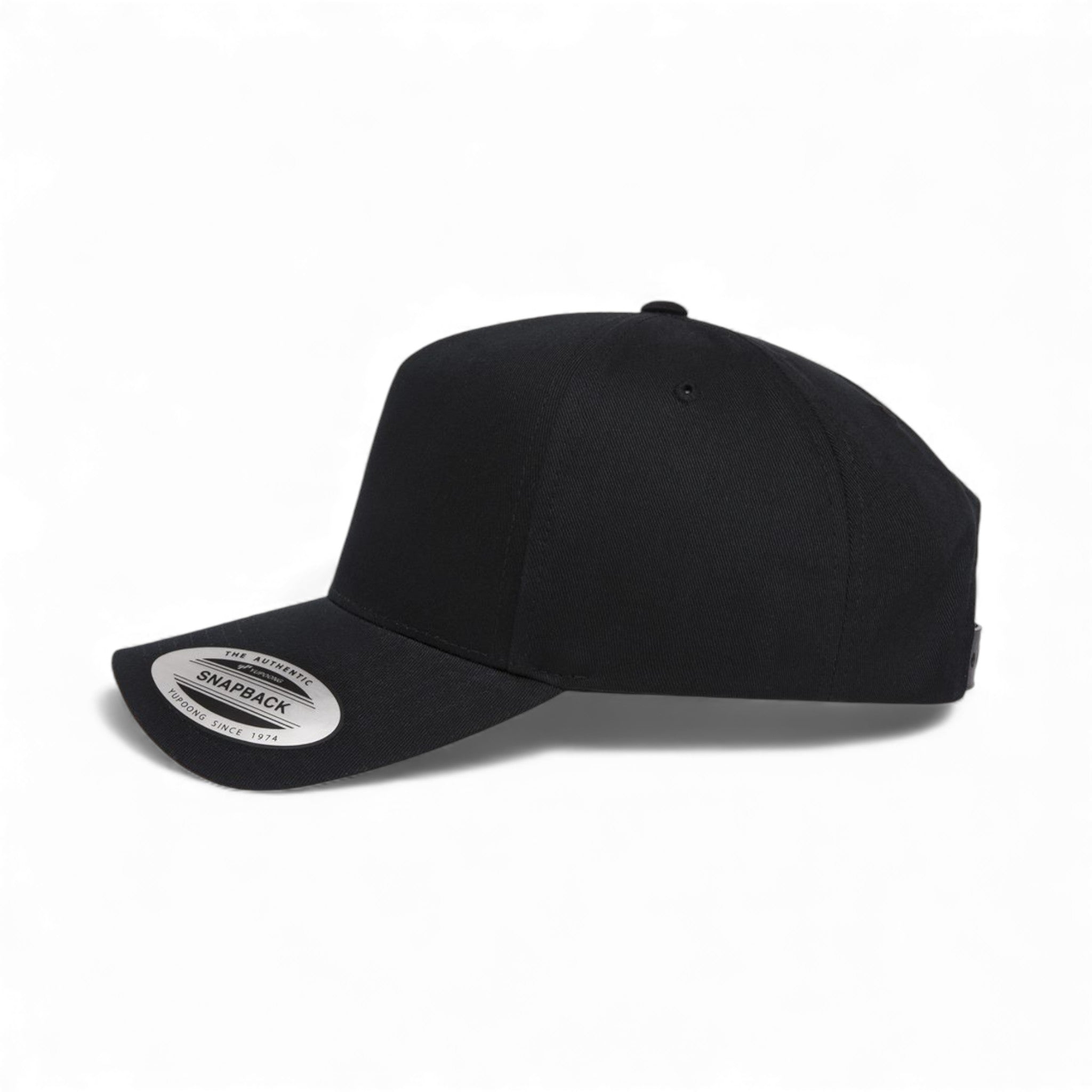 Left side view of YP Classics 5079 custom hat in black