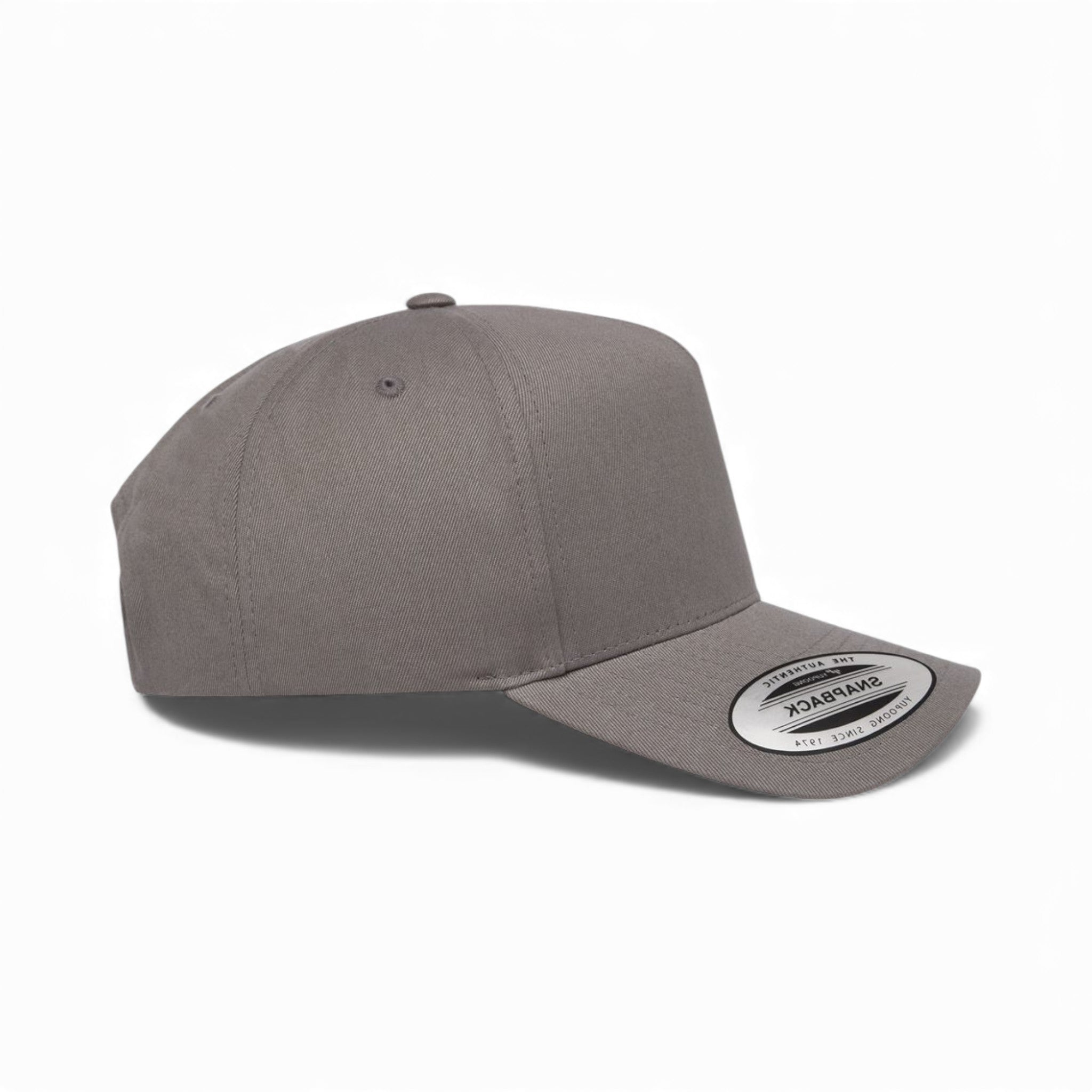Right side view of YP Classics 5079 custom hat in grey