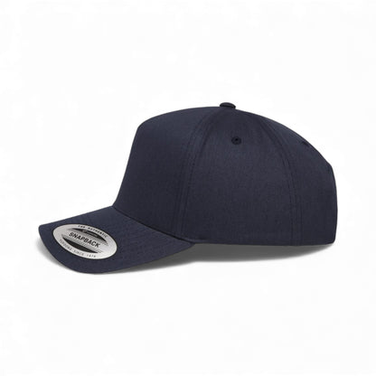 Left side view of YP Classics 5079 custom hat in navy
