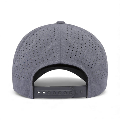 Back view of YP Classics 5389AP custom hat in heather grey