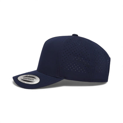 Left side view of YP Classics 5389AP custom hat in navy