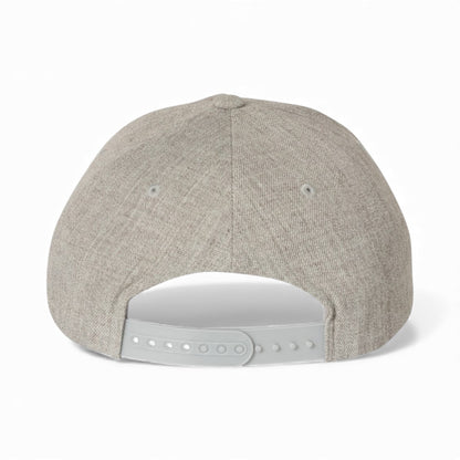Back view of YP Classics 5789M custom hat in heather grey